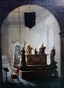 Church interior - Vincenzo Abbati