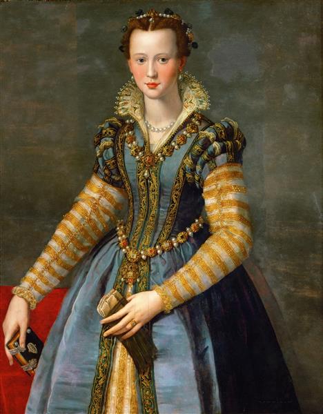 Portrait of Maria De' Medici (or Eleonora Di Garzia Di Toledo) - Alessandro Allori