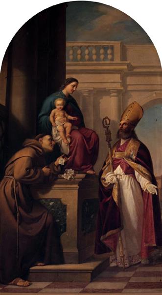 Madonna with Child Jesus, Saint Maternus and Saint Anthony of Padua, 1863 - Antonio Paoletti