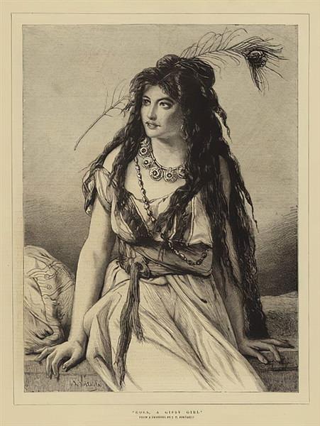 Rosa, a Gipsy Girl - Jean-François Portaels