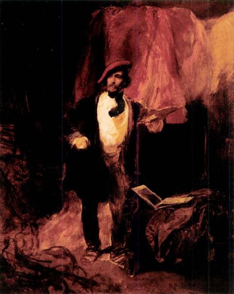 Portrait of József Borsos, c.1840 - c.1849 - August von Pettenkofen
