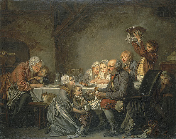 Le Gâteau des Rois, c.1774 - Jean-Baptiste Greuze