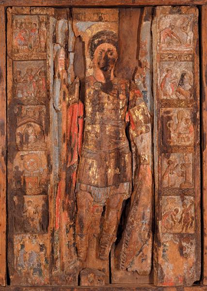Saint George with scenes from his life, c.1025 - c.1075 - Православные Иконы