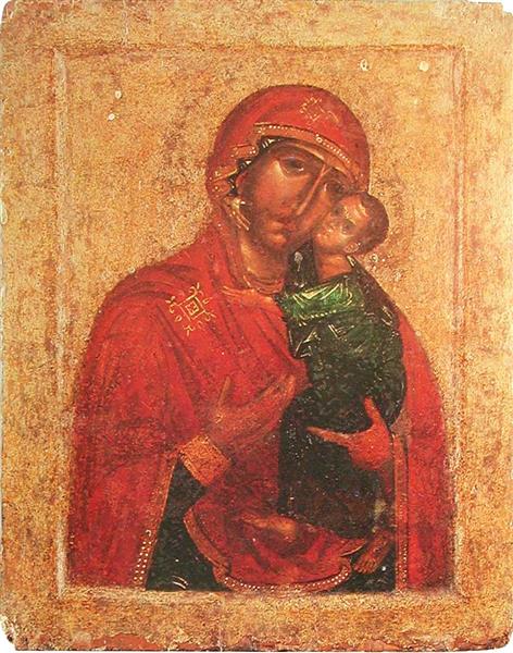 Theotokos of Tolga II (Small Theotokos), c.1314 - Orthodox Icons