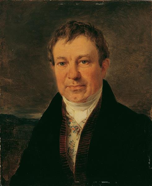 The writer August Rockert, 1829 - Peter Fendi