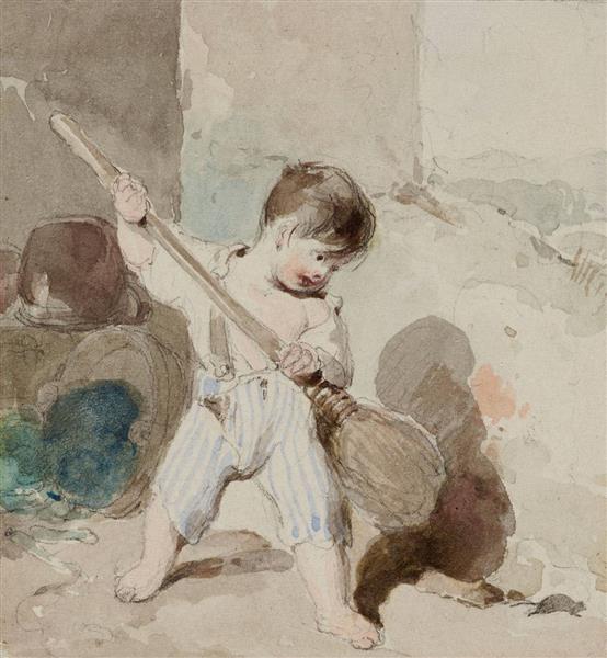 Hunting Mice, c.1834 - Петер Фенди