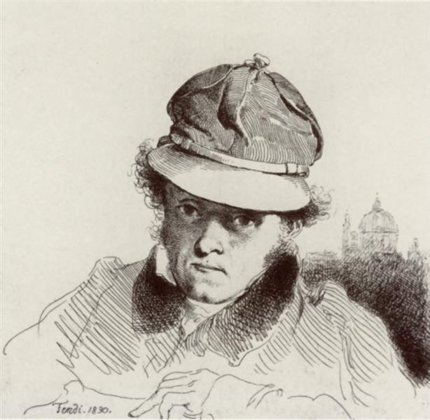 Self-Portrait, 1830 - Петер Фенди