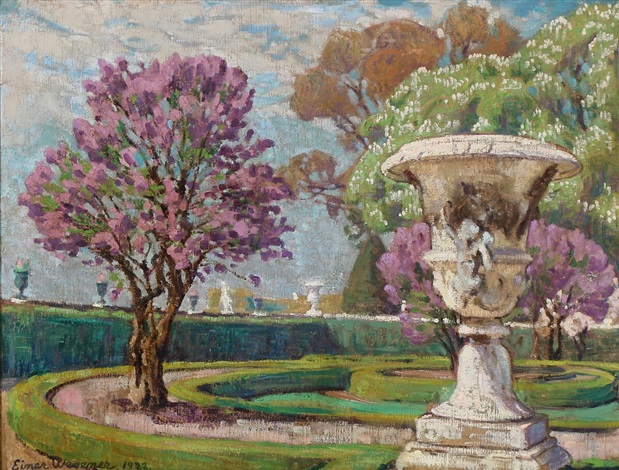View from the Garden of Versailles, 1922 - Лілі Ельбе