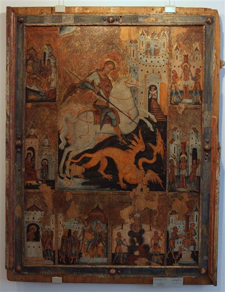 Saint George with scenes from his life, 1630 - Orthodox Icons