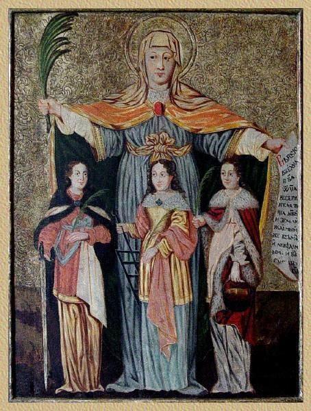 Faith, Hope, Love and their mother Sophia, c.1700 - c.1800 - Orthodox Icons