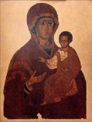 Дорогобузька ікона Богородиці Одигітрії, c.1250 - c.1300 - Православні Ікони