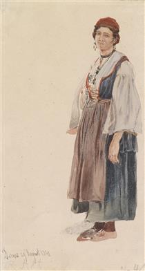 Dalmatian woman (29 August 1840) - Rudolf von Alt