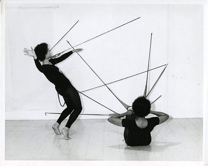 R.S.V.P. Sculptures Activated by the Artist and Maren Hassinger in Performance Piece – Nylon Mesh and Maren Hassinger, 1977 - Senga Nengudi