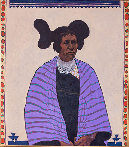 Hopi with Manta, 1976 - T. C. Cannon