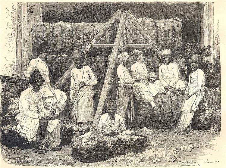 The cotton market, 1869 - Émile Bayard