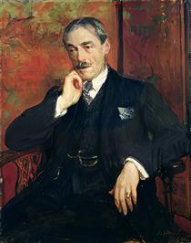 Portrait of Paul Valery (1871-1945) - Jacques Émile Blanche