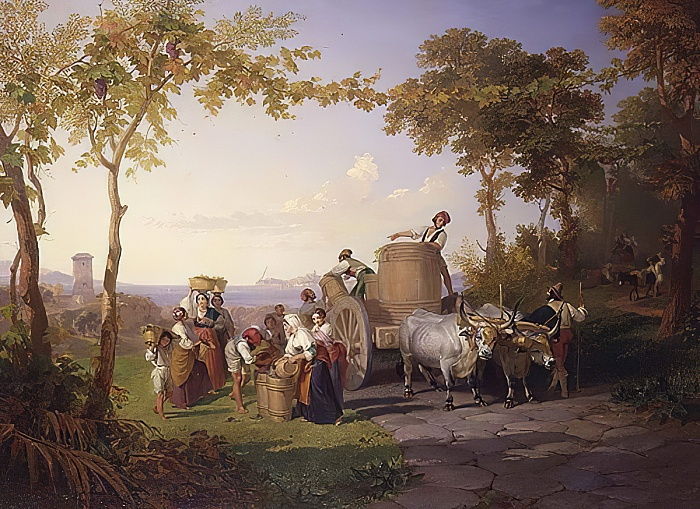 The grape harvest, 1852 - Penry Williams