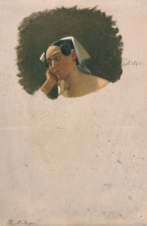 Portrait of an Italian woman (September 1840), 1840 - Theodor Leopold Weller