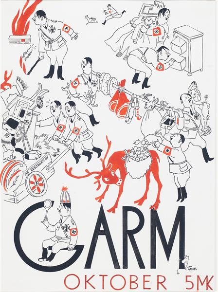 Cover of Garm Magazine, October 1944, 1944 - Tove Jansson