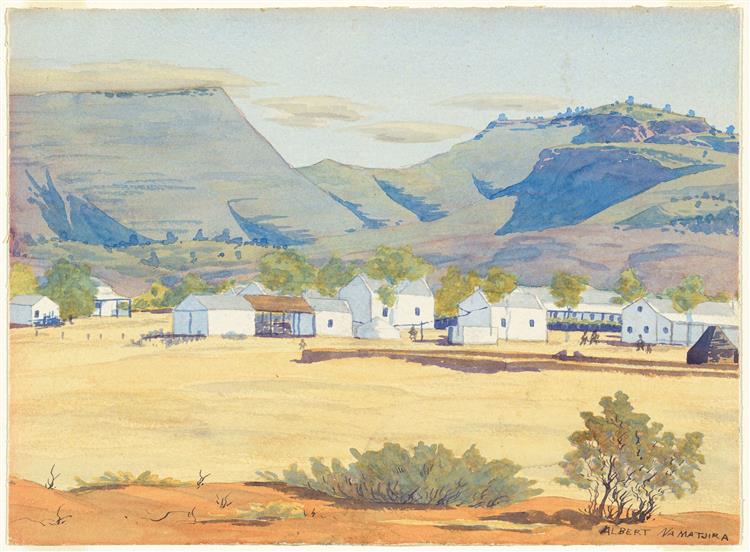 Hermannsburg Mission, c.1940 - Albert Namatjira