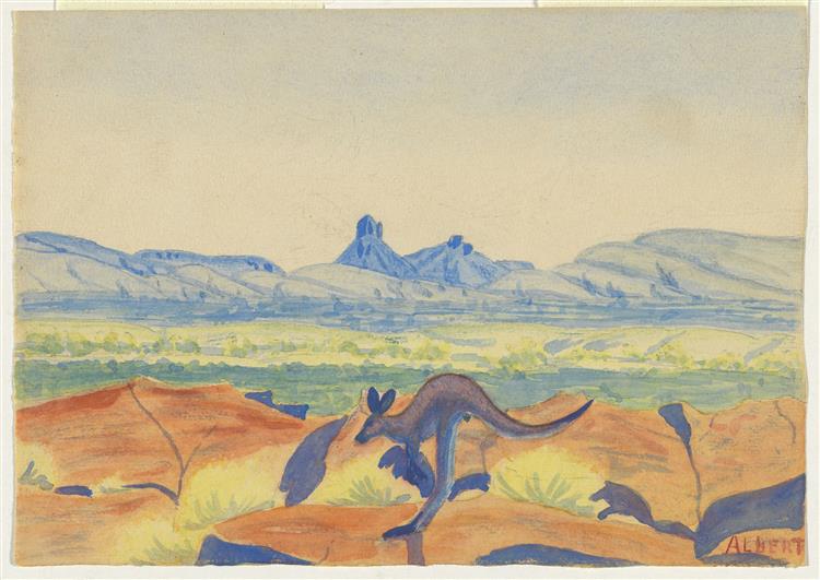 Kangaroo, 1936 - Albert Namatjira