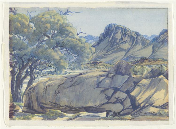 Скелі на повороті, 1953 - 1959 - Альберт Наматьїра