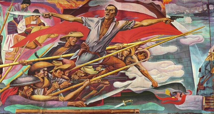Filipino Struggles Through History, 1964 - Botong Francisco