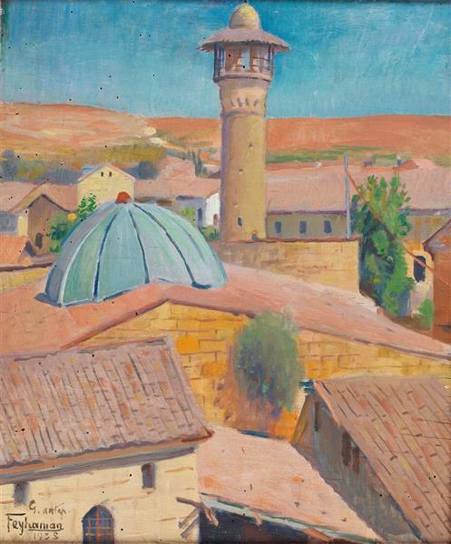 Gaziantep Omeriye Mosque view, 1938 - Feyhaman Duran