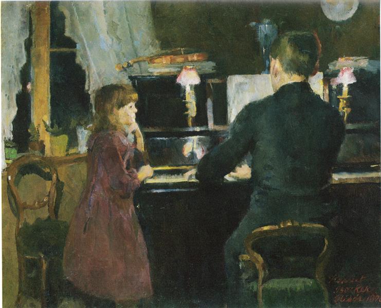 Big Brother Playing, 1890 - Harriet Backer
