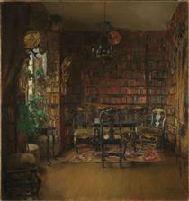 The Library of Thorvald Boeck - Harriet Backer
