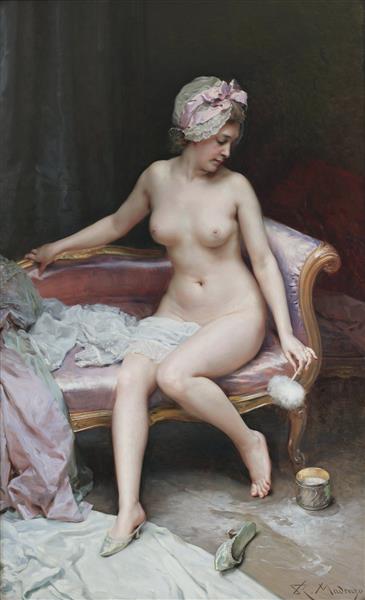 After Bath (nude of a Woman), c.1895 - Раймундо Мадрасо