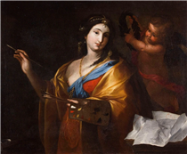 Self-Portrait as an Allegory of Painting - Elisabetta Sirani