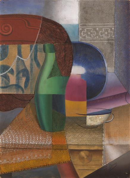 Still Life with Bottle and Cup, 1917 - Marthe Donas