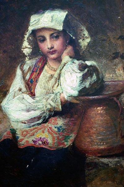 Italian girl, 1877 - George Elgar Hicks
