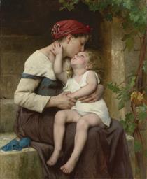 Mother with child - Léon Perrault