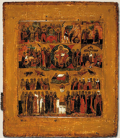 Wisdom Hath Builded Her House, c.1750 - Orthodox Icons
