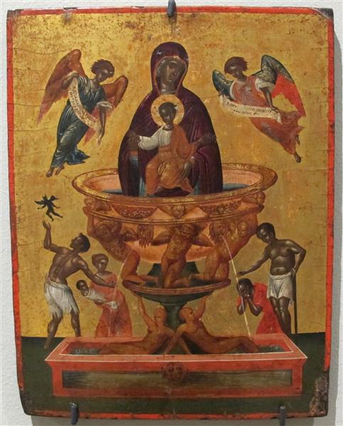 Our Lady of Life-Giving Font, c.1590 - c.1600 - Orthodox Icons