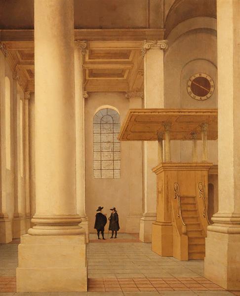 Interior of the Nieuwe Kerk at Haarlem, 1655 - Пітер Санредам
