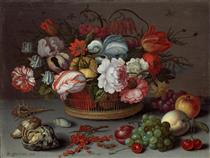Basket of Flowers - Балтазар ван дер Аст