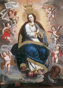 Immaculate Virgin Victorious over the Serpent of Heresy - Basilio Santa Cruz Pumacallao