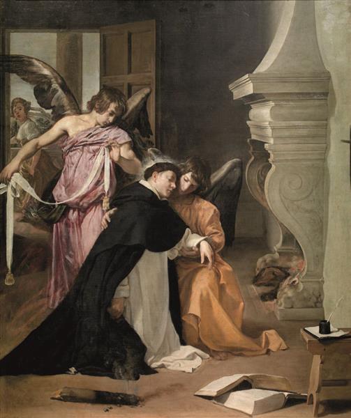 Temptation of St.Thomas Aquinas, c.1631 - c.1632 - Diego Velazquez