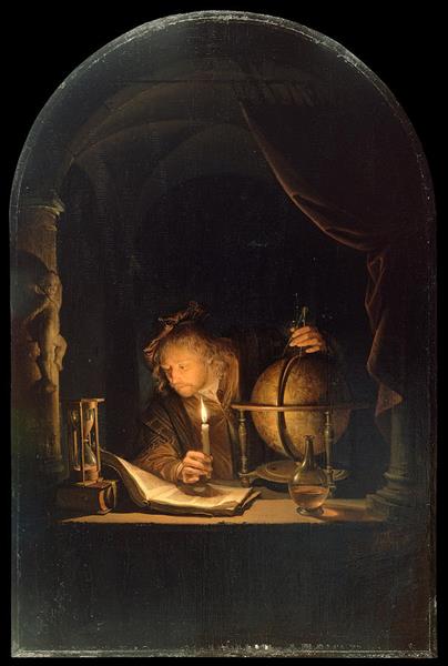 Astronomer by Candlelight, c.1665 - Gérard Dou
