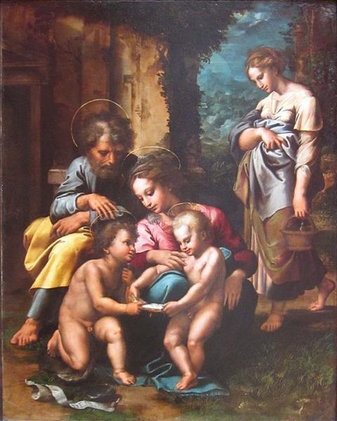 The Holy Family, 1520 - Джулио Романо