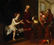Elisha’s Resurrection of the Shunammite Woman’s Son - Jacopo Vignali