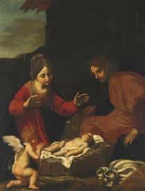 The Holy Family - Jacopo Vignali