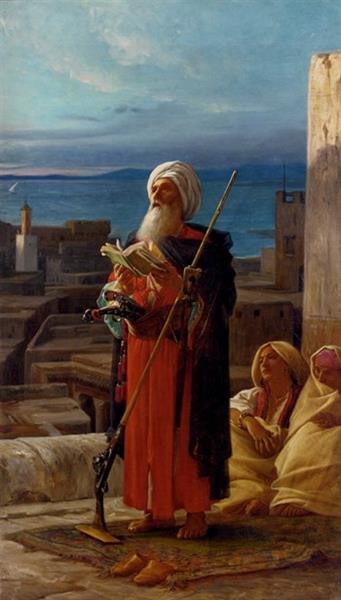 Evening Prayer in Tangiers, 1879 - Jean-Jules-Antoine Lecomte du Nouÿ