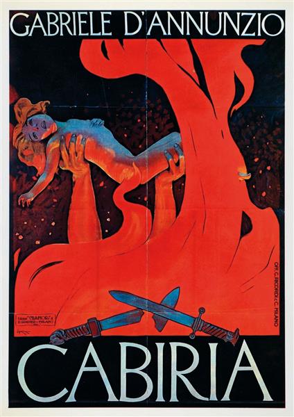 Original Italian Poster for the Italian Film Cabiria, 1914 - Leopoldo Metlicovitz