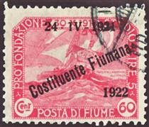 Stamp Posta Di Fiume - Leopoldo Metlicovitz