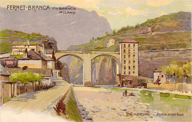 Ponte di crevola, 1906 - Leopoldo Metlicovitz