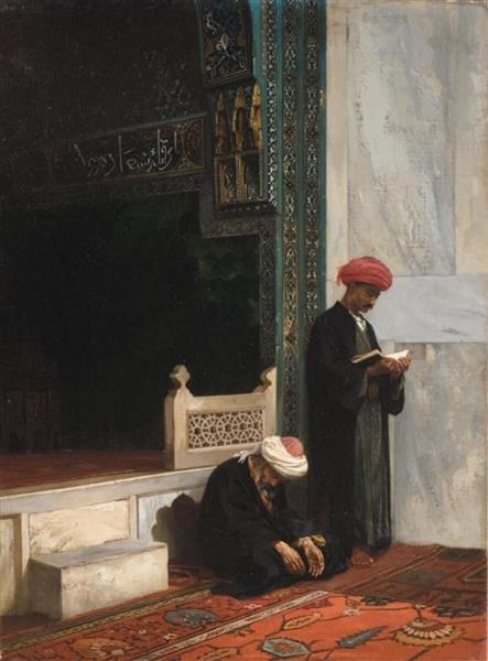 Prayertime, 1889 - Станіслав Хлєбовський